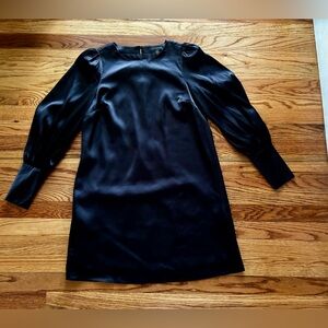 Banana Republic Satin Shift Dress - Black - size 6 Petite